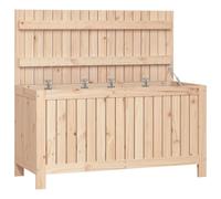 vidaXL Garden Storage Box 115x49x60cm Solid Wood Pine, Brown