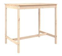 (natural pine, 121 x 82.5 x 110 cm) vidaXL Garden Table Outdoor Table Patio Wooden Dining Table Solid Wood Pine