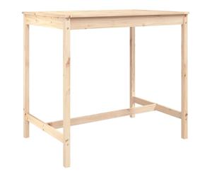 (natural pine, 121 x 82.5 x 110 cm) vidaXL Garden Table Outdoor Table Patio Wooden Dining Table Solid Wood Pine