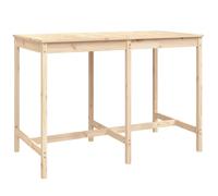 (natural pine, 159.5 x 82.5 x 110 cm) vidaXL Garden Table Outdoor Table Patio Wooden Dining Table Solid Wood Pine