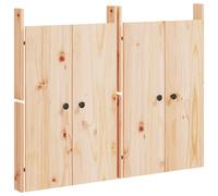 (natural pine, 2 pcs) vidaXL Outdoor Kitchen Doors Cabinet Door Picnic BBQ Door Solid Wood Pine