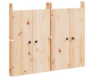 (natural pine, 2 pcs) vidaXL Outdoor Kitchen Doors Cabinet Door Picnic BBQ Door Solid Wood Pine