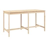 (natural pine, 203.5 x 90 x 110 cm) vidaXL Garden Table Outdoor Table Patio Wooden Dining Table Solid Wood Pine