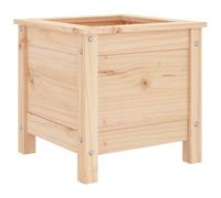 (natural pine, 40 x 40 x 39 cm) vidaXL Garden Raised Bed Outdoor Wooden Planter Pot Flower Bed Solid Wood Pine