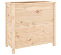 (natural pine, 82.5 x 40 x 78 cm) vidaXL Garden Raised Bed Outdoor Wooden Planter Pot Flower Bed Solid Wood Pine