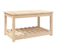 (natural pine, 82.5 x 50.5 x 45 cm) vidaXL Garden Table White Solid Wood Pine Outdoor Table Multi Colours/Sizes