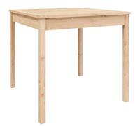 vidaXL 2 Seater Solid Pine Wood Garden Dining Table Natural - Brown - Wilko