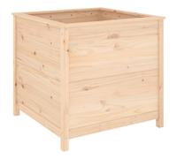 (natural pine, 82.5 x 82.5 x 78 cm) vidaXL Garden Raised Bed Outdoor Wooden Planter Pot Flower Bed Solid Wood Pine