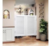 Natural Pine Barn Door - Slish Solid Wood Swing Partit for Kitchen, Bathroom, Hallway & Cafe - Cowboy Design, 100cm Height x 90cm Width - Ele Rustic Decor