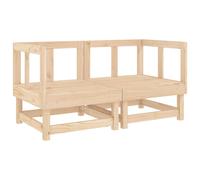 Garden Middle Sofa Footrest Outdoor Sofa Coffee Table Solid Wood Pine vidaXL