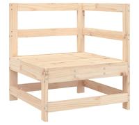 (natural pine, corner sofa) vidaXL Garden Middle Sofas Outdoor Sofa Sectional Sofa 2 pcs Solid Wood Pine