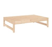 (natural pine, footrest) vidaXL Garden Middle Sofa Footrest Outdoor Sofa Coffee Table Solid Wood Pine