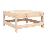 (natural pine, footstool) vidaXL Garden Middle Sofas Outdoor Sofa Sectional Sofa 2 pcs Solid Wood Pine