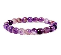 Natural Pink Amethyst 10mm Smooth Cut Beads Gemstone Stretch Bracelet Pebble Shape Stone Pink Color 7 Inch Stretchable Wristband For Unisex Healing Meditation Prosperity Gift & Luck |L_STBC_00336_8