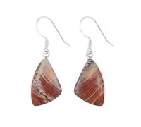 Natural Pink Crazy Lace Agate Gemstone 23X15mm Dangle Earring |LK_SDAN_0518