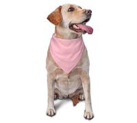 Natural pink Print Pet Bandanas - Cute Dog Scarfs & Cat Bandanas for Holiday, Christmas, Halloween - Adjustable Triangle Bibs for Outdoor Walking