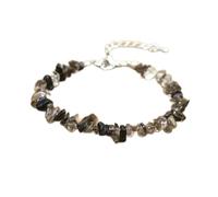 Natural Pink Quartz Bracelets Bracelet Lobster Clasp Crystal Bracelet for Womem Girls,Smoky Quartz,Adjustable