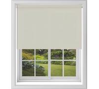 Natural Plain Dim Out Fabric Roller Blind Made To Measure Maximum of 90cm Width All Fitting Included Easy FIt Child Safe