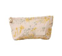 Natural Plant Embroidered Makeup Bag Creative Polyester Cosmetic Pouches Toiletry for Women Travel and Social Use Fashion