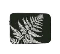 natural plant silhouette fern leaf Print Laptop Sleeve, Compact Portable Protection for 13 inch Devices, Pad Tablet, Work, Travel & Office Use