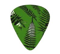 Natural Plant Silhouette Fern Leaves Acoustic Guitar Picks - Premium Guitar Plectrum For Bass And Electric Guitar