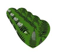 Natural Plant Silhouette Fern Leaves Car Air Fresheners 4 Pcs Funny Hanging Car Air Fresheners Cute Long Lasting Scented Mirror Hanging Decoration Ornaments Gift For Men Women Heart Shape
