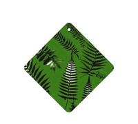 Natural Plant Silhouette Fern Leaves Printing 10 Pcs Car Air Freshener Hanging Sheets Scented Hanging Sheets With Rope For Home