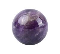 Natural Polished Amethyst Ball, Polished Crystal with Energy Properties, Polished Stone Sphere, Crystal Ball (Amethyst Stone, 3CM)