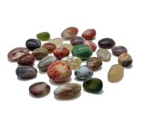 Natural Polished Gemstones Set - approx 30pcs - Assorted Real Tumbled Stones for Crafts, Display, Learning & Decoration - Eco-Friendly Crystal Collection for Kids, Home Decor- 3cm-5cm - 1kg
