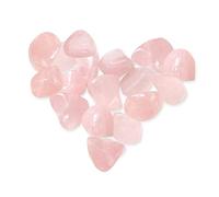 Natural Polished Rose Quartz Crystals Pink Rose Quartz Crystal Tumbled Stones Crystal Chip Rose Quartz Stones Bulk Crystals and Gemstones for Jewelry Making, Wicca, Reiki Healing Crystals