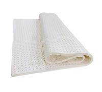 Natural Premium Latex Mattress Topper with Cotton Cover, Compression and No Deformation, Honeycomb Pore Ventilation, Soft and Comfortable,2.5cm,180x200cm