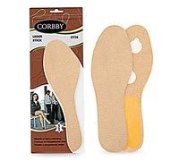 Natural Premium Leder Stick Slim Insole Cream Colour For Shoes And Boots, Extra Leather, Comfortable, Breathable (UK 12/13 -EU 45/46)