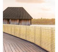 Natural Privacy Fence Roll Decorative Garden Fencing Patio Area Divider 2ft to 6ft High Outdoor Privacy Wall Covering for Backyard Balcony and Outdoor Spaces