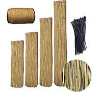 Natural Privacy Fence Screen for Outdoor Garden Balcony & Patio Decor - Eco-FriendlyEasy to Install - Height 3-4.6 Feet (140x700CM/55x275in) for Restaurants & Hotels