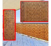 Natural Privacy Fence Screening Rolls 2 5.7 Ft High Bamboo Fencing for Garden Patio Outdoor Decor 4x14 Ft Ideal for Restaurants & Hotels