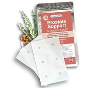 Natural Prostate Support Patch - Drug Free, Hormone Free with Siberian Ginseng, Graminex Pollen, Pomegranate Pygium Bark, Plant Sterols Waterproof. Waterproof, Hypoallergenic, Vegetarian 15 Patches
