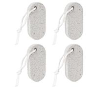 Natural Pumice Rock Foot Files with Hanging Rope Handle Effective for Dead on Feet Hands and Elbows Family Pack Foot Exfoliator