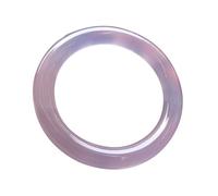 Natural Purple Agate Chalcedony Ice Transparent Bangle 58-62mm Fengshui Jade Bracelet for Women Genuine