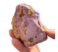 Natural Purple Phosphosiderite Rough Stone Healing Raw Ore Specimen Mineral Reiki Wicca Spiritual Mineral Energy Crystals for DIY, Decor, Reiki, Collection, Crafts(35-50g 1pc)