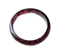 Natural Purple Tooth Black Garnet Bangle 58-62mm Fengshui Jade Bracelet for Women Genuine