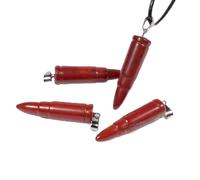 Natural Quartz Bullet Pendant Crystal Stone Necklace -Blue Sodalite Stone