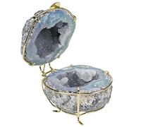 Natural Quartz Cluster Jewelry Box for Engagement, Proposal, Keepsake - Perfect for Storing Rings and Jewelry