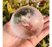 Natural quartz crystal mixed color fused crystal ball living room decoration home decor(White,5-6cm)