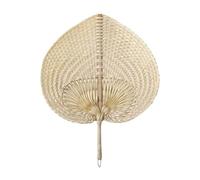 Natural Raffia Fans,Wedding Raffia Fans Bamboo Fan,Natural Handmade Palm Leaf Fan Weaving Flower Bouque Hand Fans,Dried Boho
