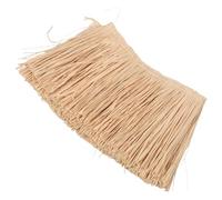 Natural Raffia Fringe Trim for Bags 43x7 Inch Beige Bohemian