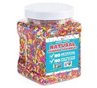 Natural Rainbow Sprinkles - No Artificial Colors - 100% Natural, Gluten Free, Vegan, Dairy Free, Bulk - 24.5 oz
