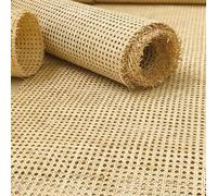 Natural Rattan, 50 x 100cm Rattan Roll, Cane Webbing, Rattan Weaving Material Roll, Rattan Sheet, Woven Cane Roll for Furniture, Chair, Cabinet, Ceiling, Basket, for Caning Material DIY Supplies
