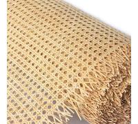 Natural Rattan Cane Roll for Furniture, Pre Woven Rattan Fabric for Chairs, Open Weave Cane for Cabinet and Ceiling (80x300cm)