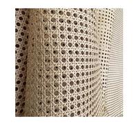 Natural Rattan Cane Webbing Roll - 45cm x 100cm (18"x40") for DIY Fur, Chairs, Cabi & Ceiling Decor - Woven Hexagon Open Mesh Design for Crafting & Home Improvement