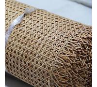 Natural Rattan Cane Webbing Roll for Caning Projects, 14"/16"/18"/20"/24"/36"/40" Width Pre Woven Open Weave Rattan Material, Pole Wrap Rattan Fabric for Furniture, Chair, Cabinet, Ceiling, Basket